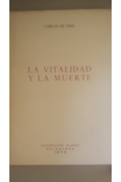 La Vitalidad y la Muerte
